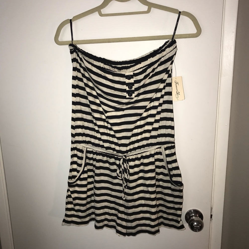 Forever21 striped romper